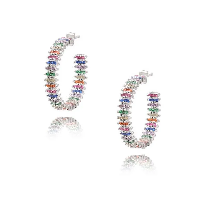 Litrík Hoop eyrnalokkar fyrir konur