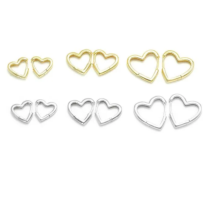 Hár slípaður hjartaeyrnalokkur