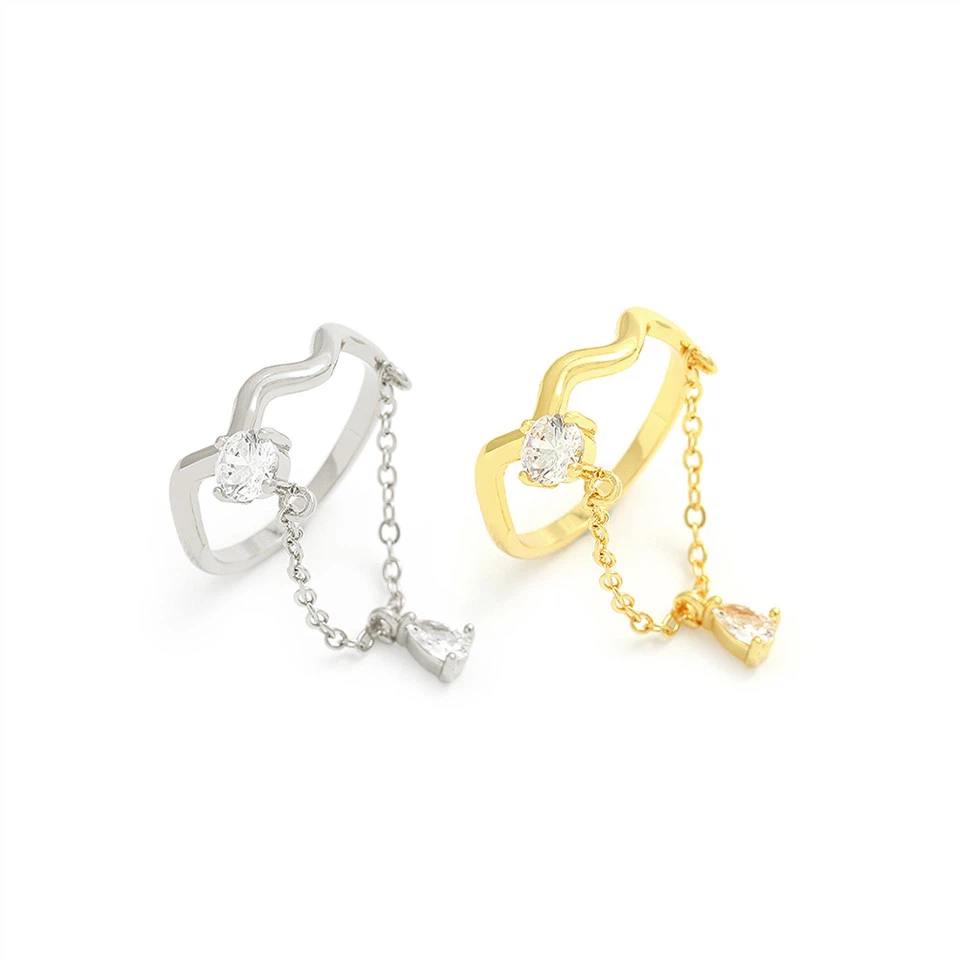 Ný tíska Cz Ring Women