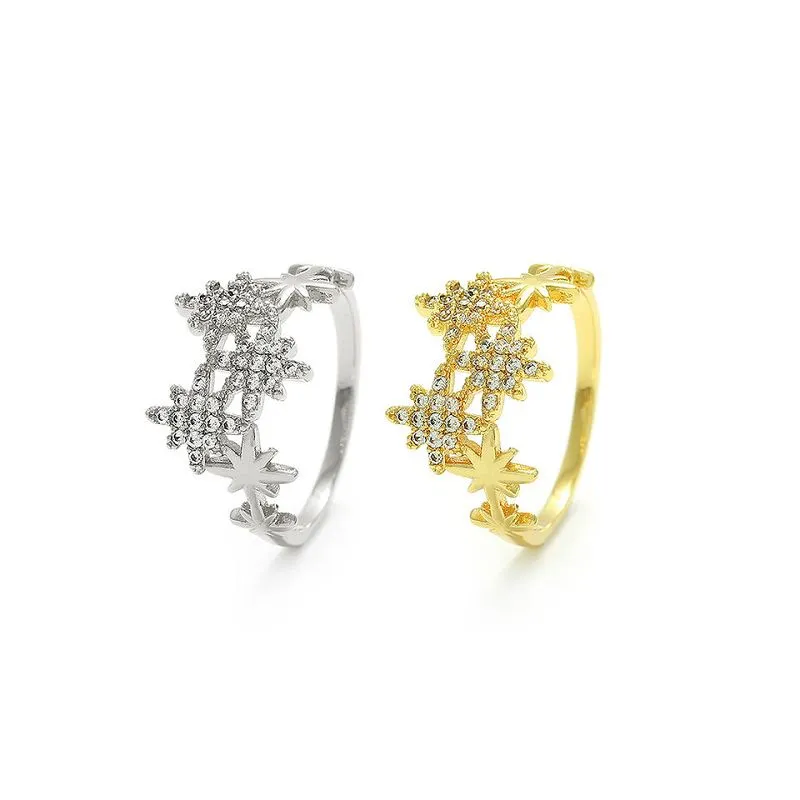 Snjókorn hönnun konur hringur